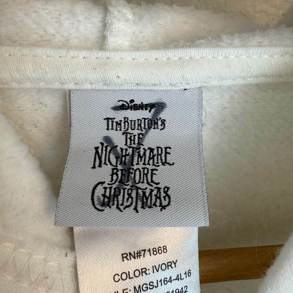 Small NIGHTMARE BEFORE CHRISTMAS‎ JACK SKELLINGTON DISNEY ZIP HOODIE PATCHES - Picture 4 of 7